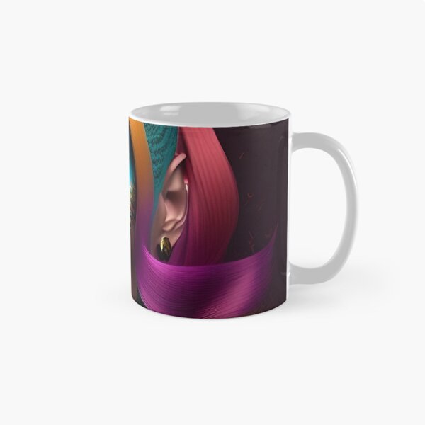 Item preview, Dreamscapes: Vibrant Colors and Enigmatic Faces Woman Portrait designed and sold by artmanikin.