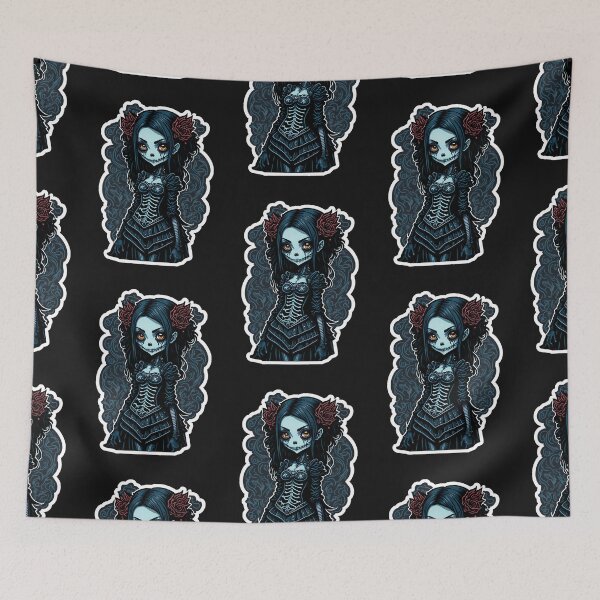 Item preview, Cute skeleteon girl designed and sold by MetalSatyrShop.