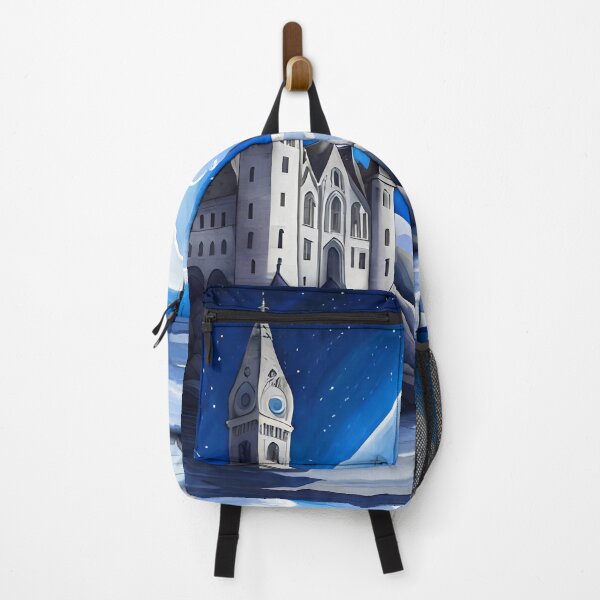 Item preview, AI Generated - Big Moon and Castle — Solitude at Night designed and sold by Kaiko-Roku.