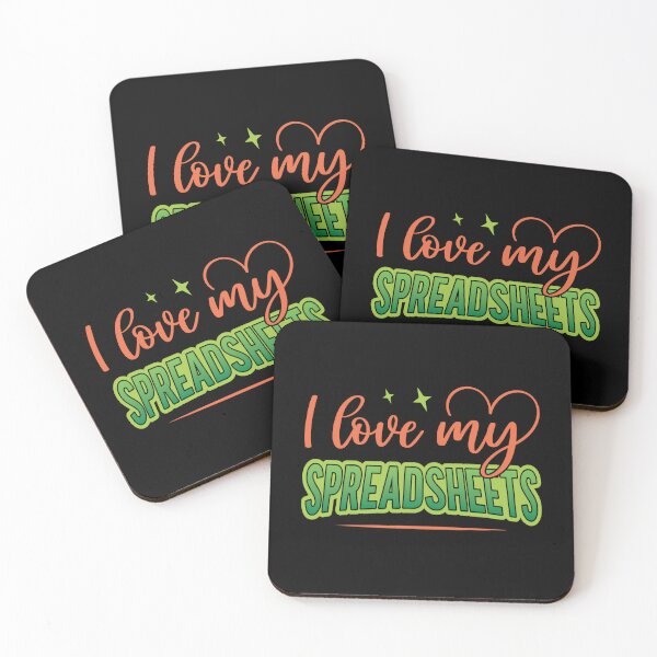 Spreadsheet Coasters for Sale Redbubble