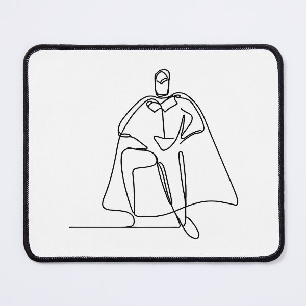 Item preview, Minimalist line art Superhero Silhouette | Character 1 designed and sold by Jumitu-Art.