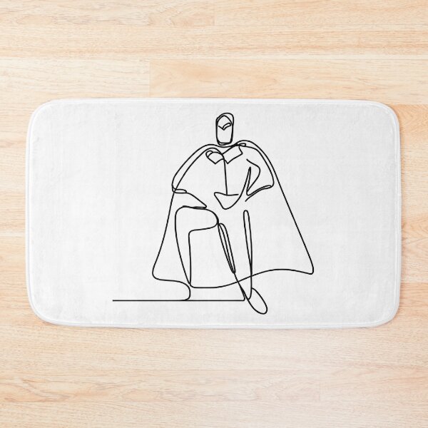 Item preview, Minimalist line art Superhero Silhouette | Character 1 designed and sold by Jumitu-Art.
