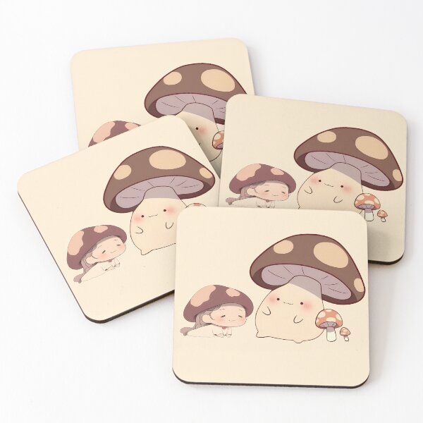 Item preview, Cute and shy little mushrooms designed and sold by Cahlie Li.