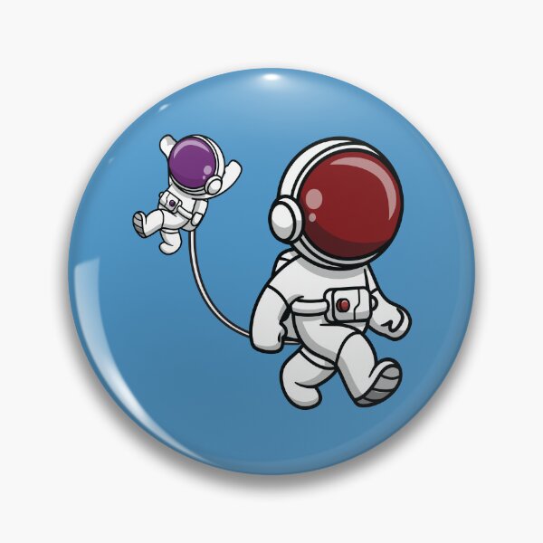 Item preview, Astronaut mom holding her baby with a umbilical cord  designed and sold by Donutlovers.