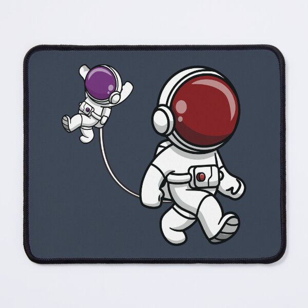 Item preview, Astronaut mom holding her baby with a umbilical cord  designed and sold by Donutlovers.