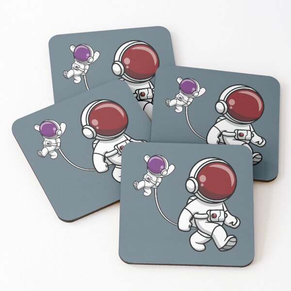 Item preview, Astronaut mom holding her baby with a umbilical cord  designed and sold by Donutlovers.