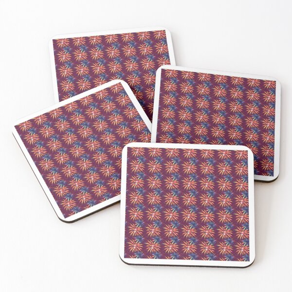 Item preview, Fireworks on Burgundy Background designed and sold by Aaron2610.