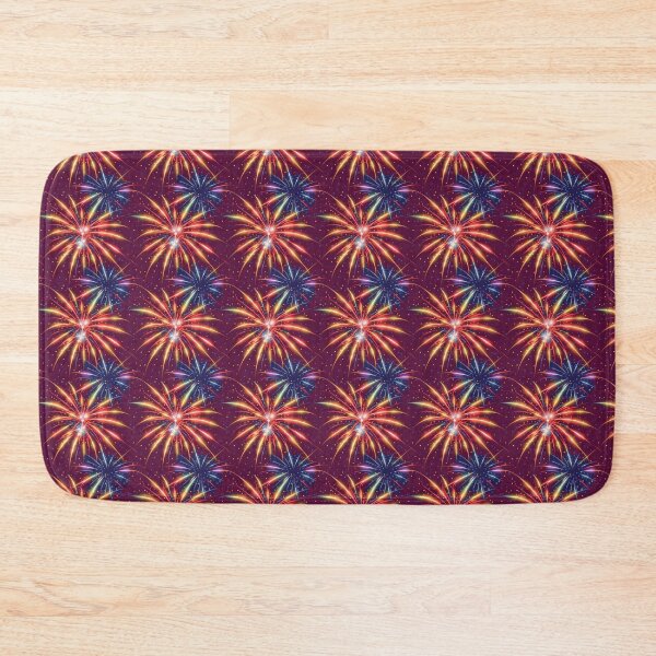 Item preview, Fireworks on Burgundy Background designed and sold by Aaron2610.