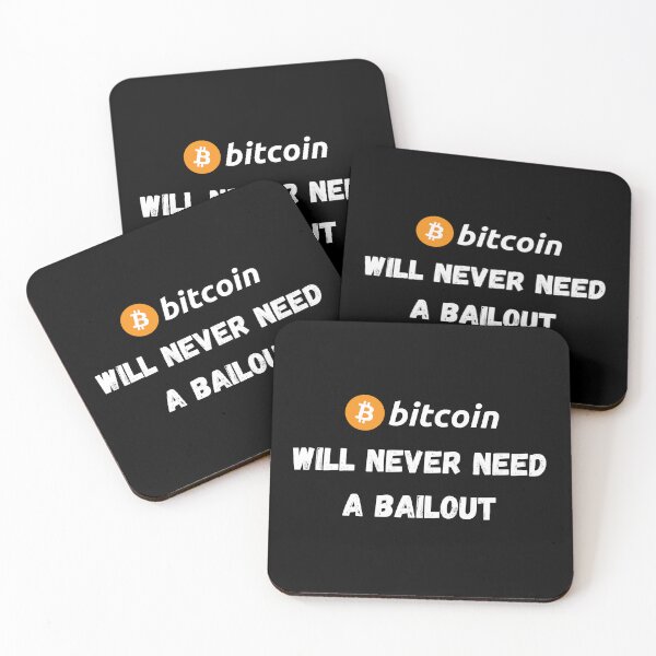 Item preview, Bitcoin - Will Never Need A Bailout Design designed and sold by RektRepublic.