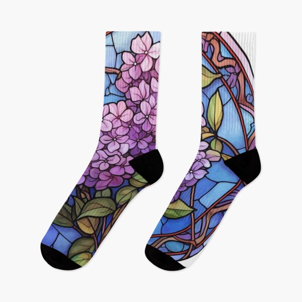 Item preview, Lilacs Stained Glass 3 designed and sold by BloomBoutiqueTs.