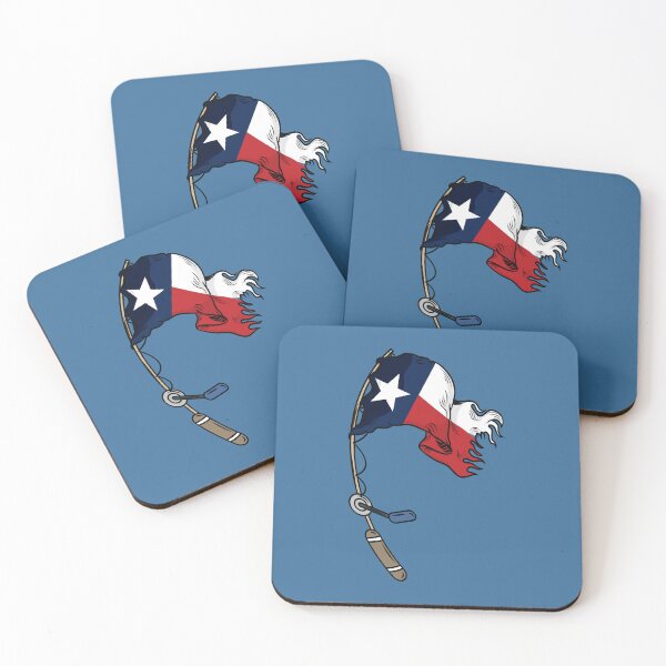 Item preview, Texas state waving flag on a fishing rod  designed and sold by Donutlovers.