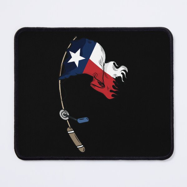 Item preview, Texas state waving flag on a fishing rod  designed and sold by Donutlovers.