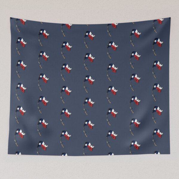 Item preview, Texas state waving flag on a fishing rod  designed and sold by Donutlovers.