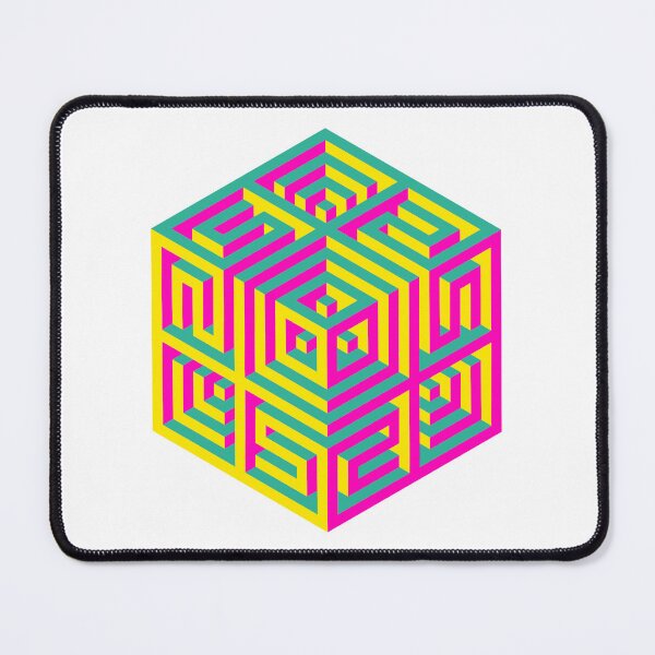 Item preview, Psychedelic geometric cube designed and sold by Melty Brain.