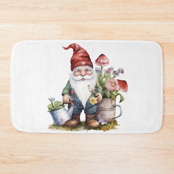 Item preview, watercolor gnome designed and sold by Sunchildprints.