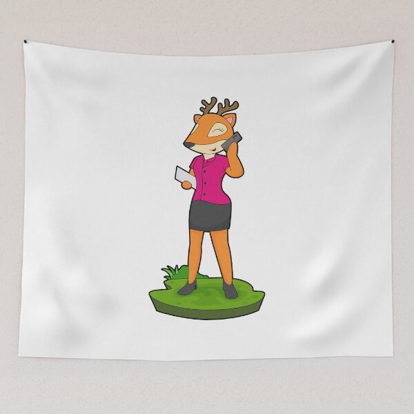 Item preview, Deer Secretary Phone designed and sold by Snabdesign84.