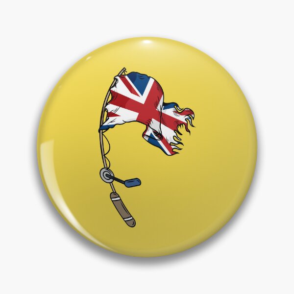 Item preview, Great britain waving flag on a fishing rod  designed and sold by Donutlovers.