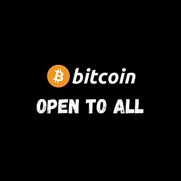 Artwork thumbnail, Bitcoin - Open To All Design by RektRepublic