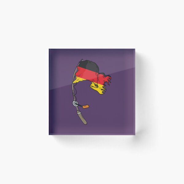 Item preview, Germany flag on a fishing rod  designed and sold by Donutlovers.