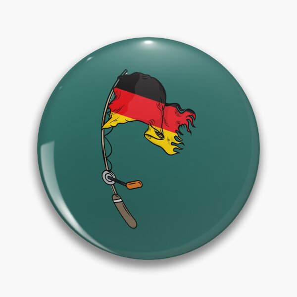 Item preview, Germany flag on a fishing rod  designed and sold by Donutlovers.