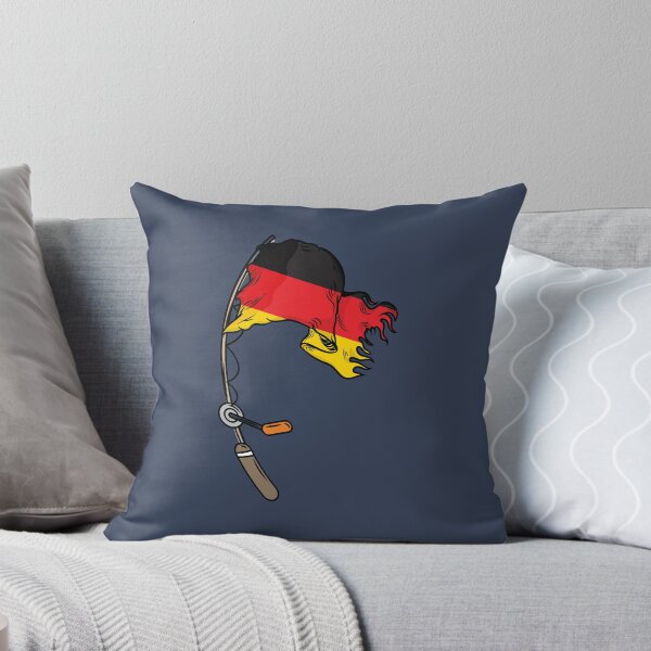 Item preview, Germany flag on a fishing rod  designed and sold by Donutlovers.