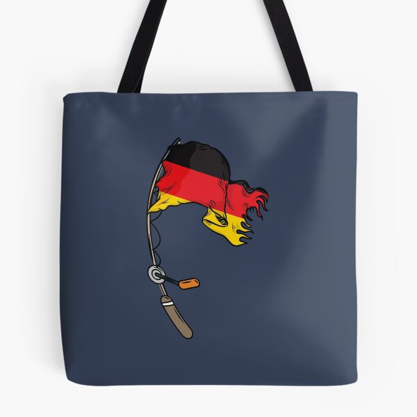 Item preview, Germany flag on a fishing rod  designed and sold by Donutlovers.