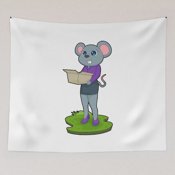 Item preview, Mouse Secretary Cardboard box Office designed and sold by Snabdesign84.