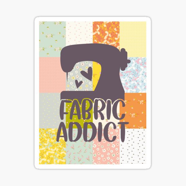 Item preview, Fabric Addict Patchwork Print designed and sold by HugsAndPrints.