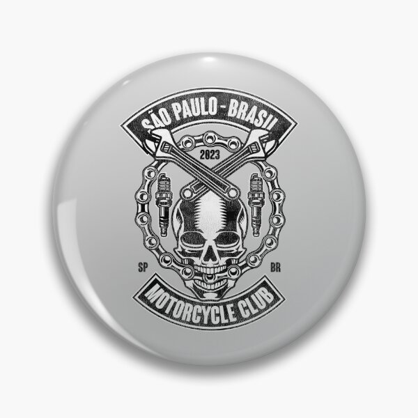Item preview, Vintage São Paulo, Brasil Motorcycle Club badge. Bikers gift. designed and sold by paulo silveira.