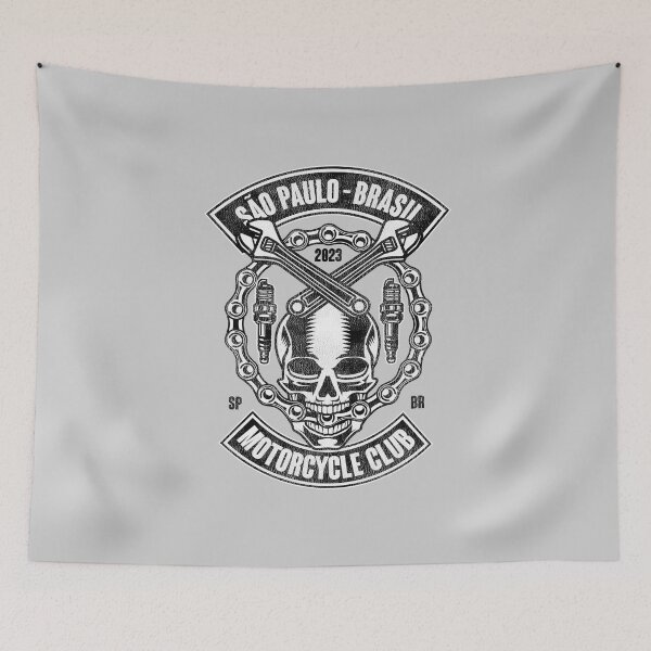 Item preview, Vintage São Paulo, Brasil Motorcycle Club badge. Bikers gift. designed and sold by paulo silveira.