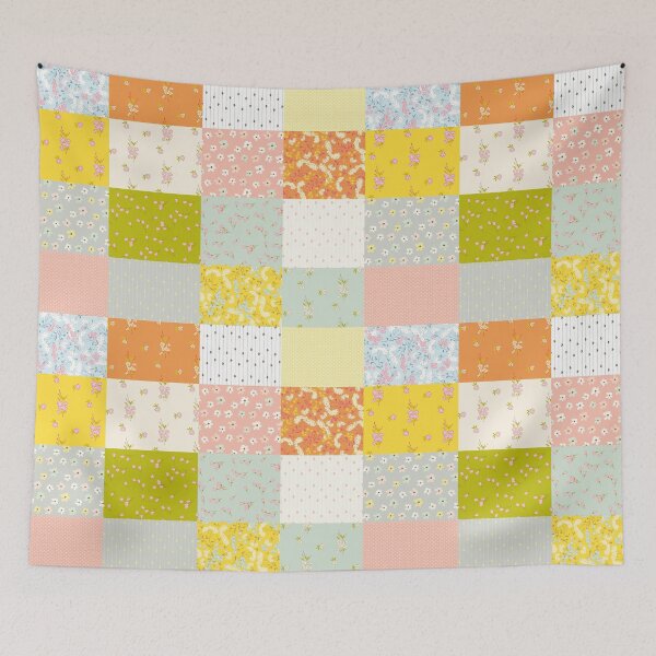Item preview, Fabric Addict Patchwork Print designed and sold by HugsAndPrints.
