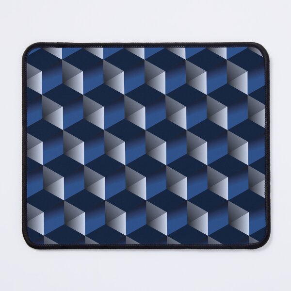 Item preview, 3d blue blocks pattern designed and sold by PMestore.