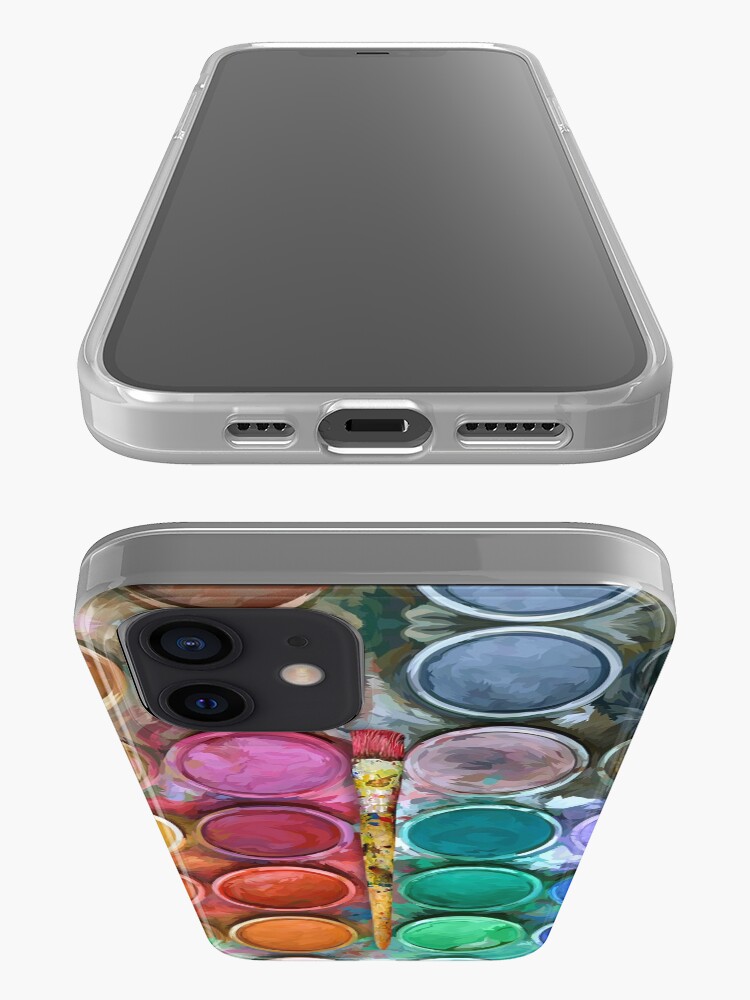 Alternate view of Watercolor Rainbow Flow Abstraction palette iPhone Case & Cover
