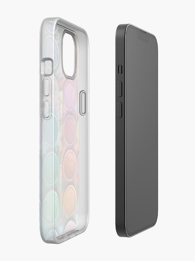 Alternate view of Watercolor Rainbow Flow Abstraction palette iPhone Case