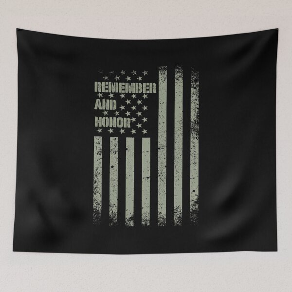 Item preview, Remember and Honor Distressed USA Flag designed and sold by CarleLS.