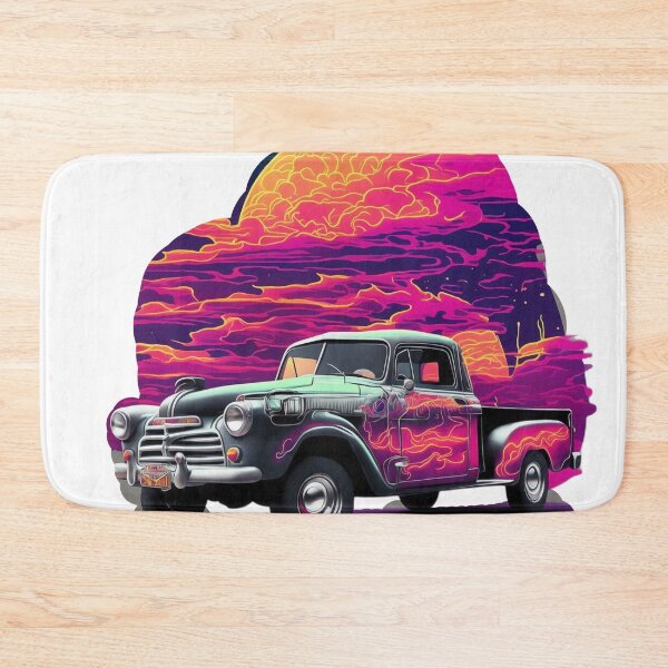 Item preview, Revving Up the Retro Vibes: Hyper-Detailed Action Shoot of an Old Pickup Truck designed and sold by RedArtG09.