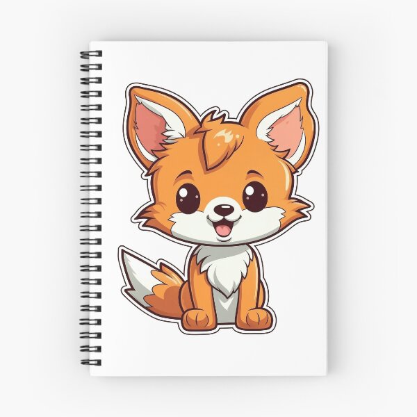 Aperçu de l'œuvre Renard Kawaii Sticker créée et vendue par StickerStudio27.