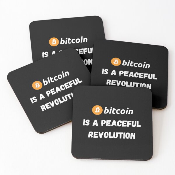 Item preview, Bitcoin Is A Peaceful Revolution Design designed and sold by RektRepublic.