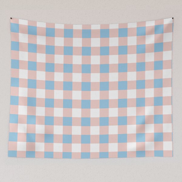 Item preview, Subtle Transgender Flag Checkered Design  designed and sold by Blatherskite Studios.
