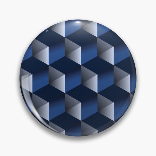 Item preview, 3d blue blocks pattern designed and sold by PMestore.