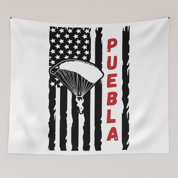 Item preview, Skydiving in Puebla Mexico - Vintage Paragliding Parachuting Logo designed and sold by Vintage-TM.