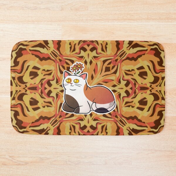 Item preview, Retro Floral Calico Cat designed and sold by jastinamor.