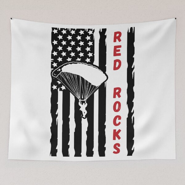 Item preview, Skydiving in Red Rocks Sedona Arizona AZ - Vintage Paragliding Parachuting Logo designed and sold by Vintage-TM.