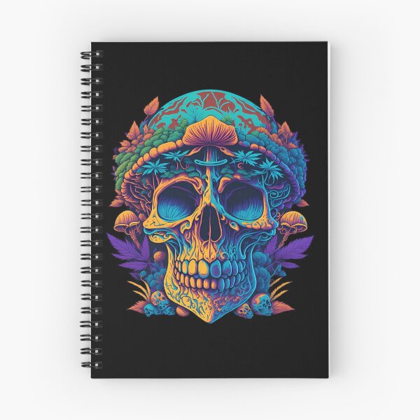 Item preview, UVreactive Skull Mushroom designed and sold by ZenStickConcept.