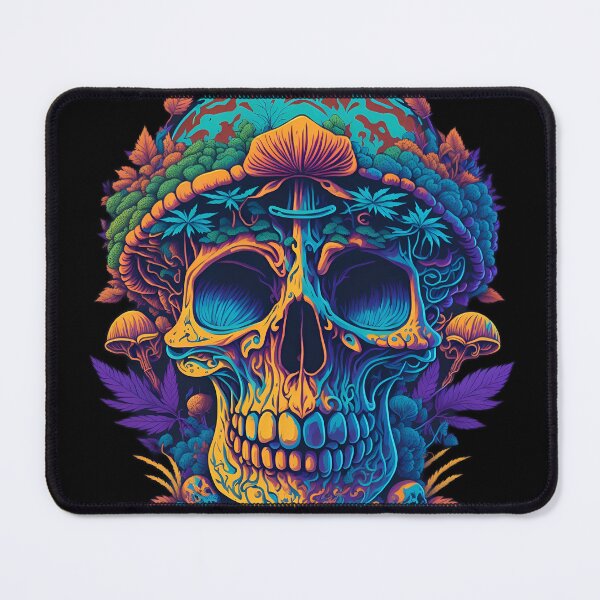 Item preview, UVreactive Skull Mushroom designed and sold by ZenStickConcept.
