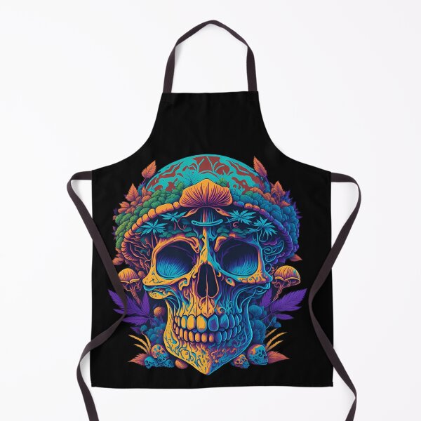Item preview, UVreactive Skull Mushroom designed and sold by ZenStickConcept.
