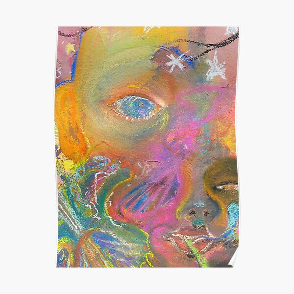 Peinture "Fontaines de neige" en gros plan Poster