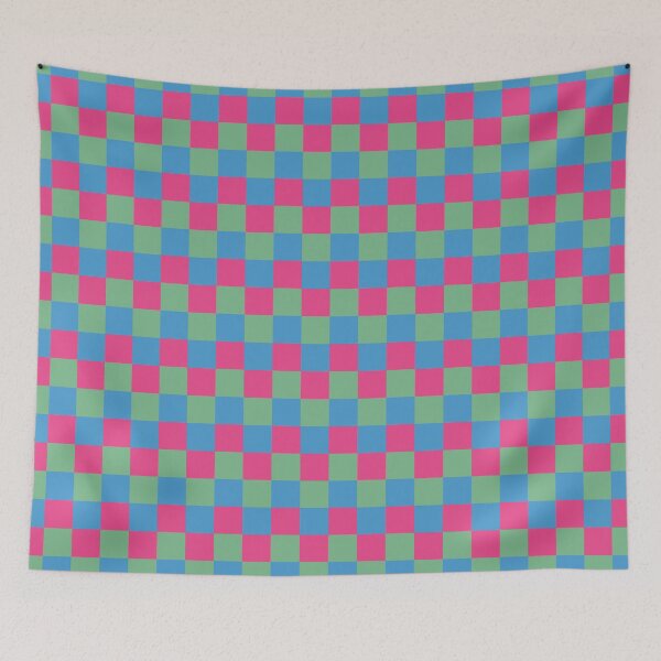 Item preview, Subtle Polysexual Flag Checkered Design  designed and sold by Blatherskite Studios.