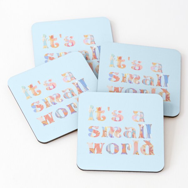 Item preview, "it's a small world" text art designed and sold by Pixie Dust Dreamer.