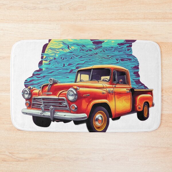 Item preview, Neon Retro Wave: Hyper-Detailed Illustration of an Old Pickup Truck in Action designed and sold by RedArtG09.